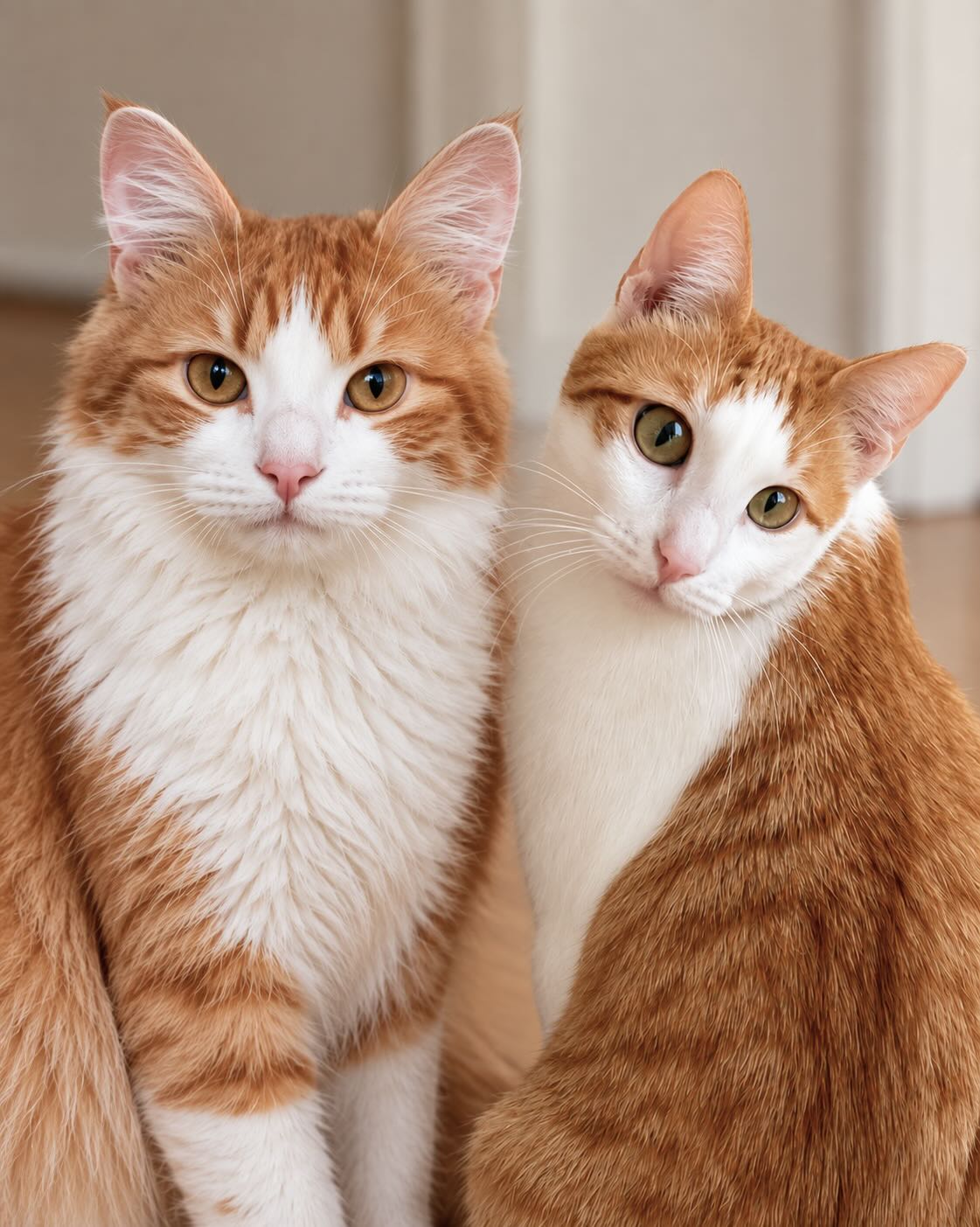 Rood-witte binnenkatten